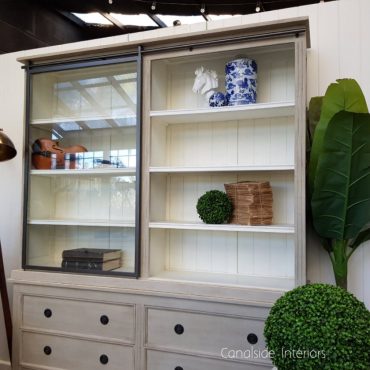Pemberley Sliding Door Display Wall Unit