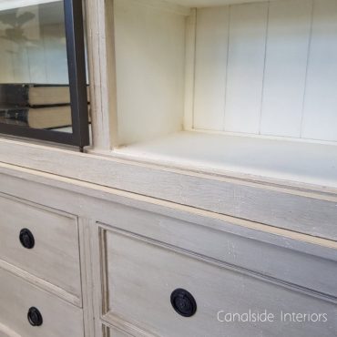 Pemberley Sliding Door Display Wall Unit