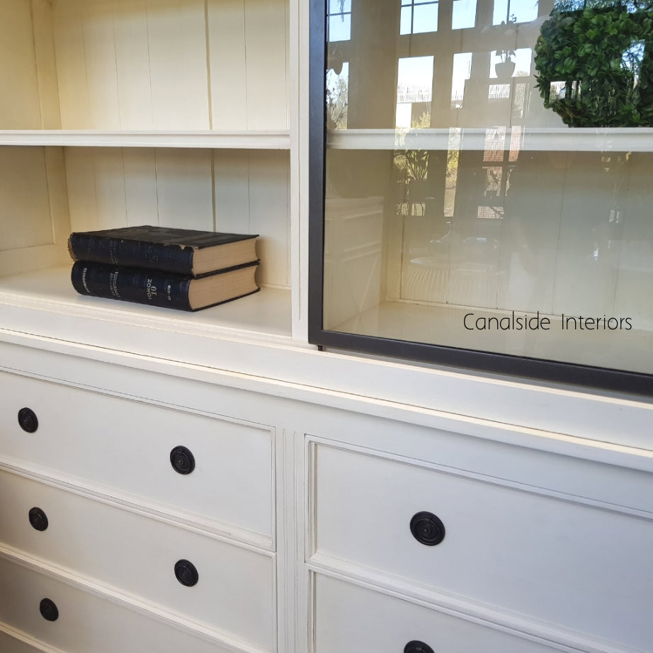 Pemberley Sliding Door Display Wall Unit