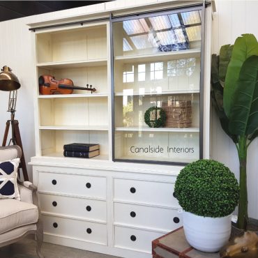 Pemberley Sliding Door Display Wall Unit