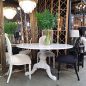 Amelie Carrara Marble Round Dining Table