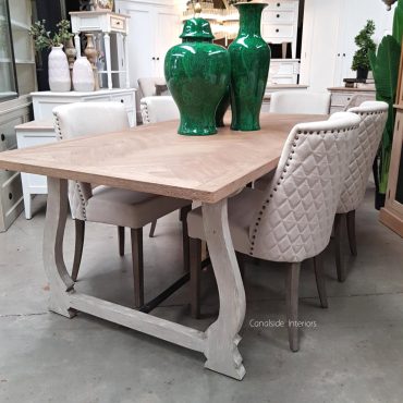 Harper Herringbone Dining Table