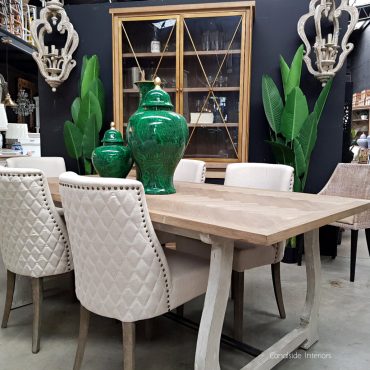 Harper Herringbone Dining Table