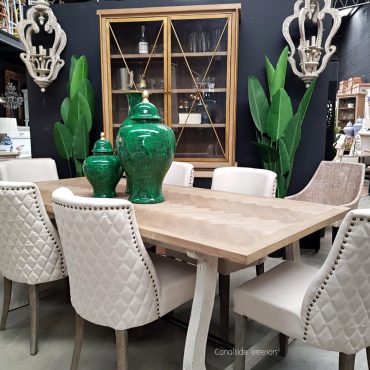 Harper Herringbone Dining Table