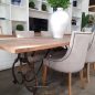 Alexandra Dining Table with Reclaimed Elm Top