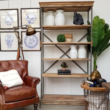 Diaz Rustic Open Bookshelf