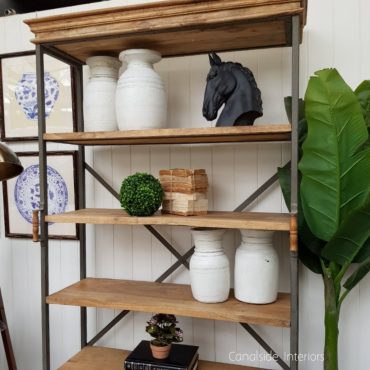 Diaz Rustic Open Bookshelf