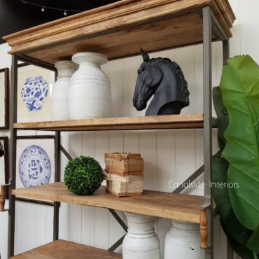 Diaz Rustic Open Bookshelf