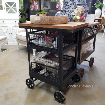 Tutti Frutti Industrial Island Workbench / Cart