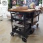 Tutti Frutti Industrial Island Workbench / Cart