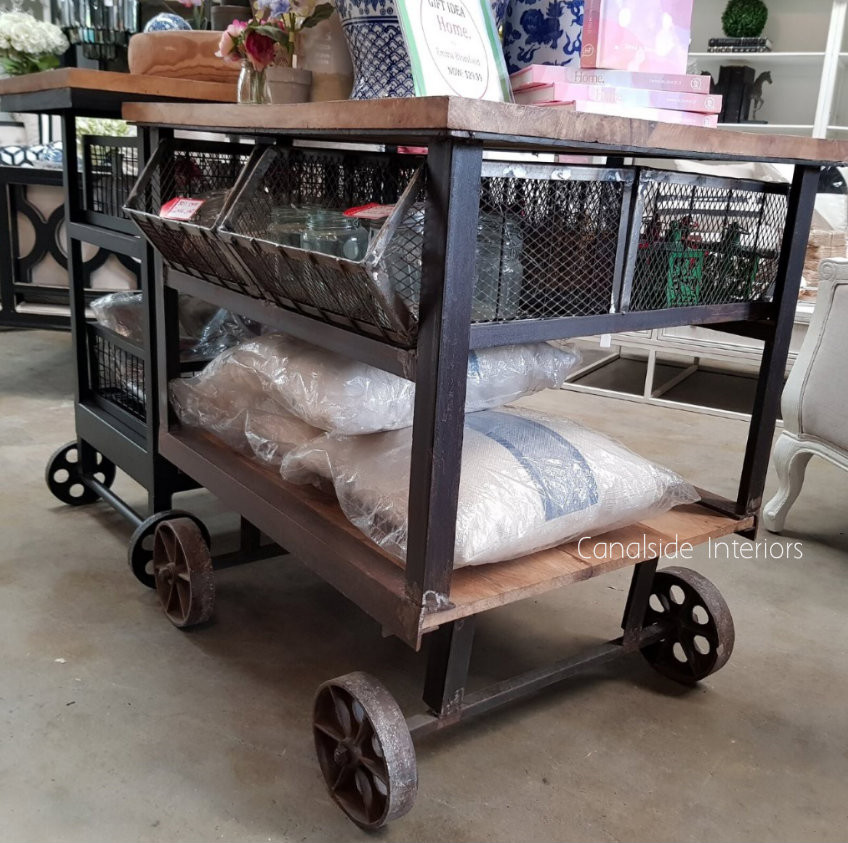 Tutti Booty Industrial Island Workbench / Cart