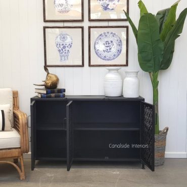 Foundry Industrial 3 Door Sideboard with Perforated Metal