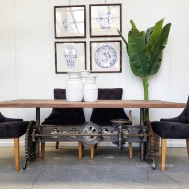 Cog Adjustable Dining to Bar Table