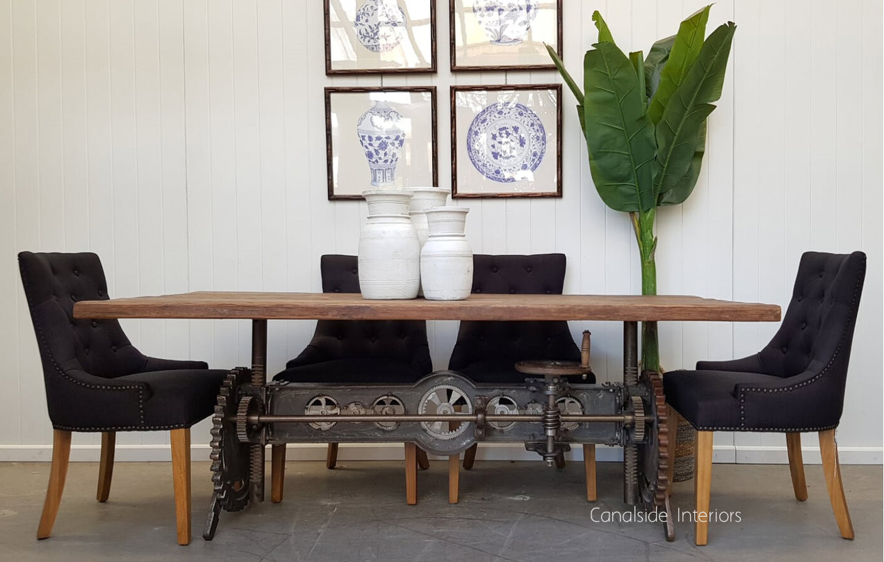 Cog Adjustable Dining to Bar Table