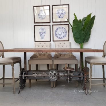 Cog Adjustable Dining to Bar Table