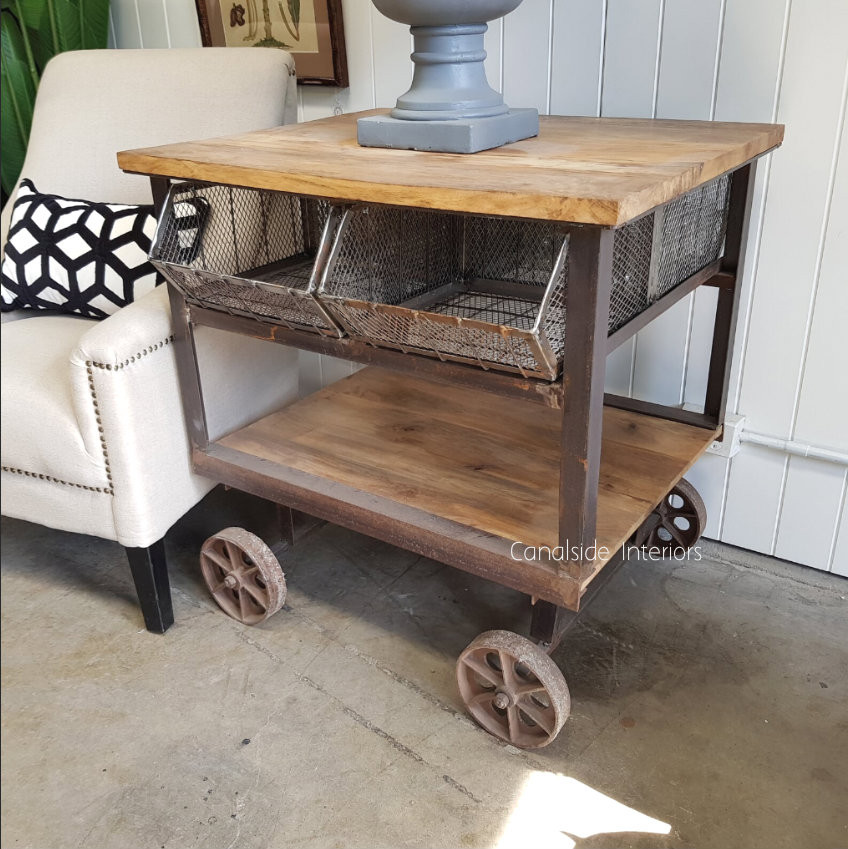 Tutti Booty Industrial Island Workbench / Cart