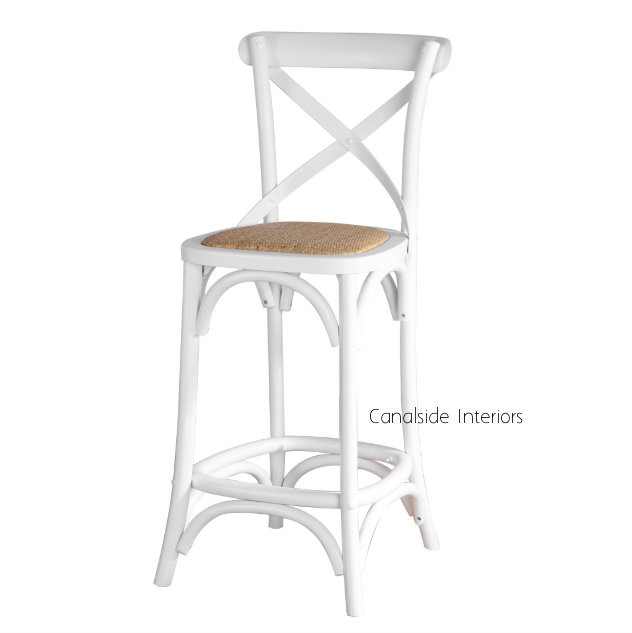 Cross Back Kitchen Stool