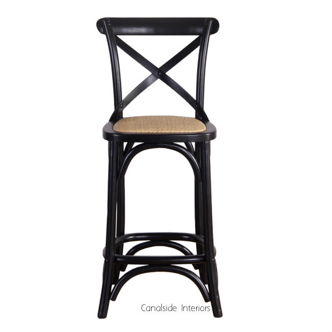 Cross Back Kitchen Stool