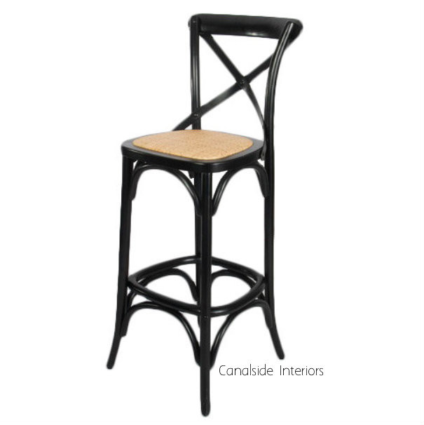 Cross Back Kitchen Stool