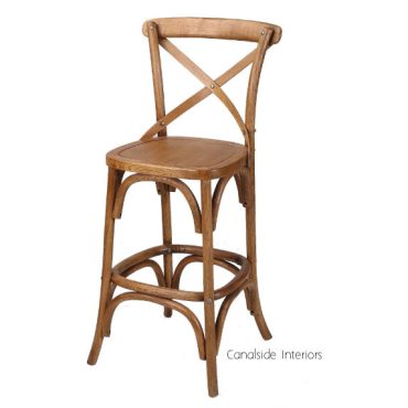 Cross Back Kitchen Stool
