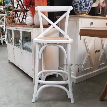 Cross Back Kitchen Stool