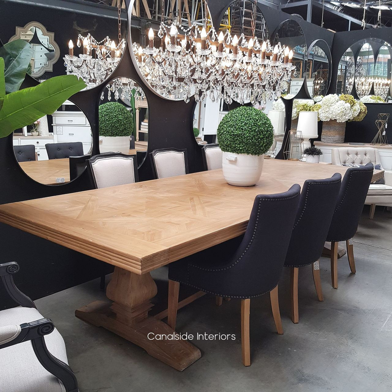 Banquet Size Artisan Parquetry Dining Table