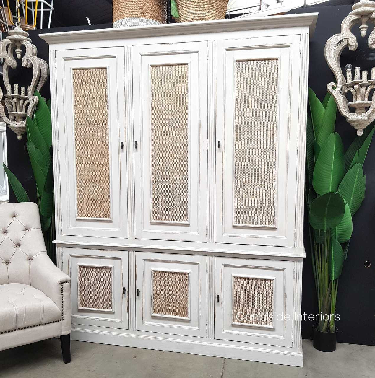 Brielle Rattan Storage Cupboard