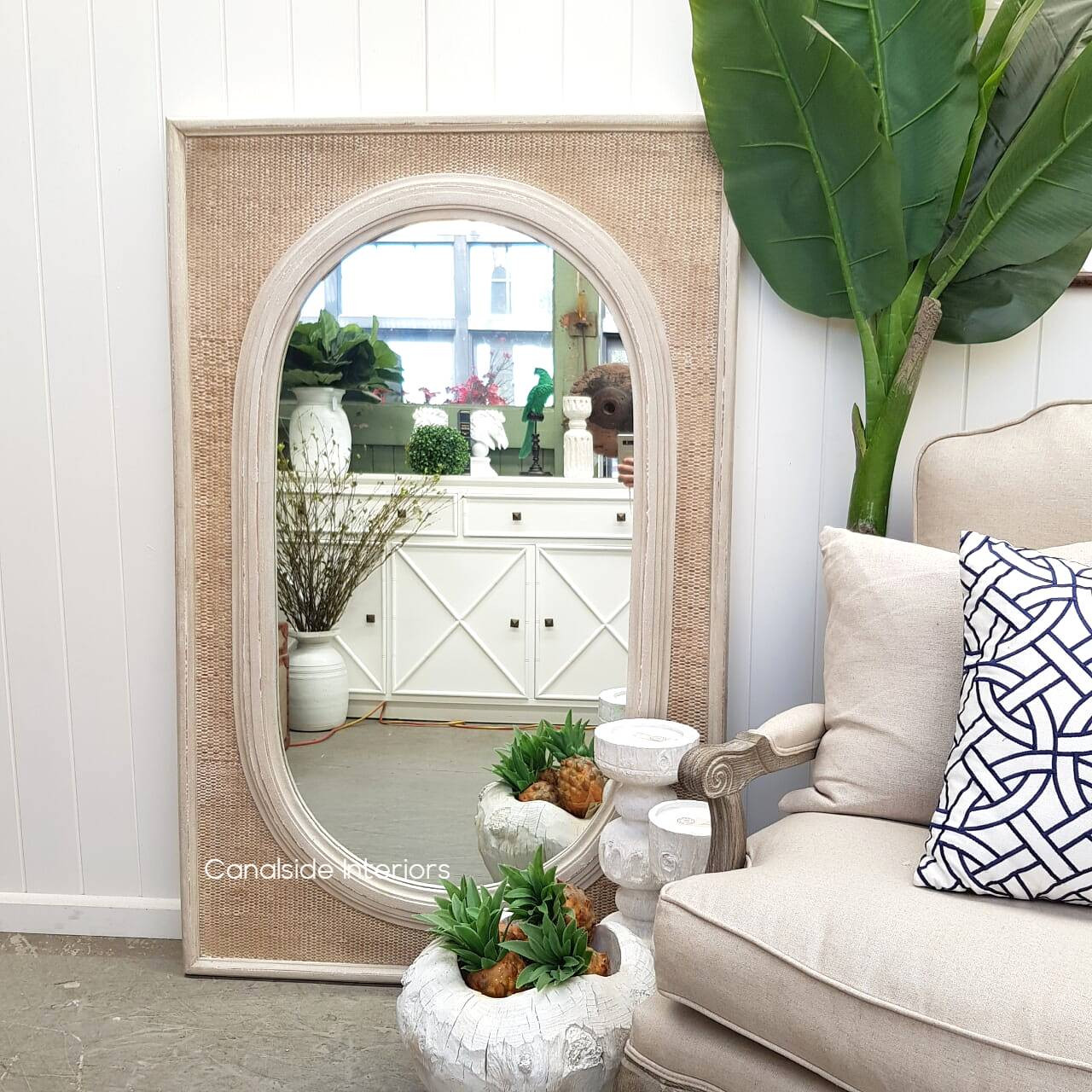Brielle Ovalis Rattan Mirror