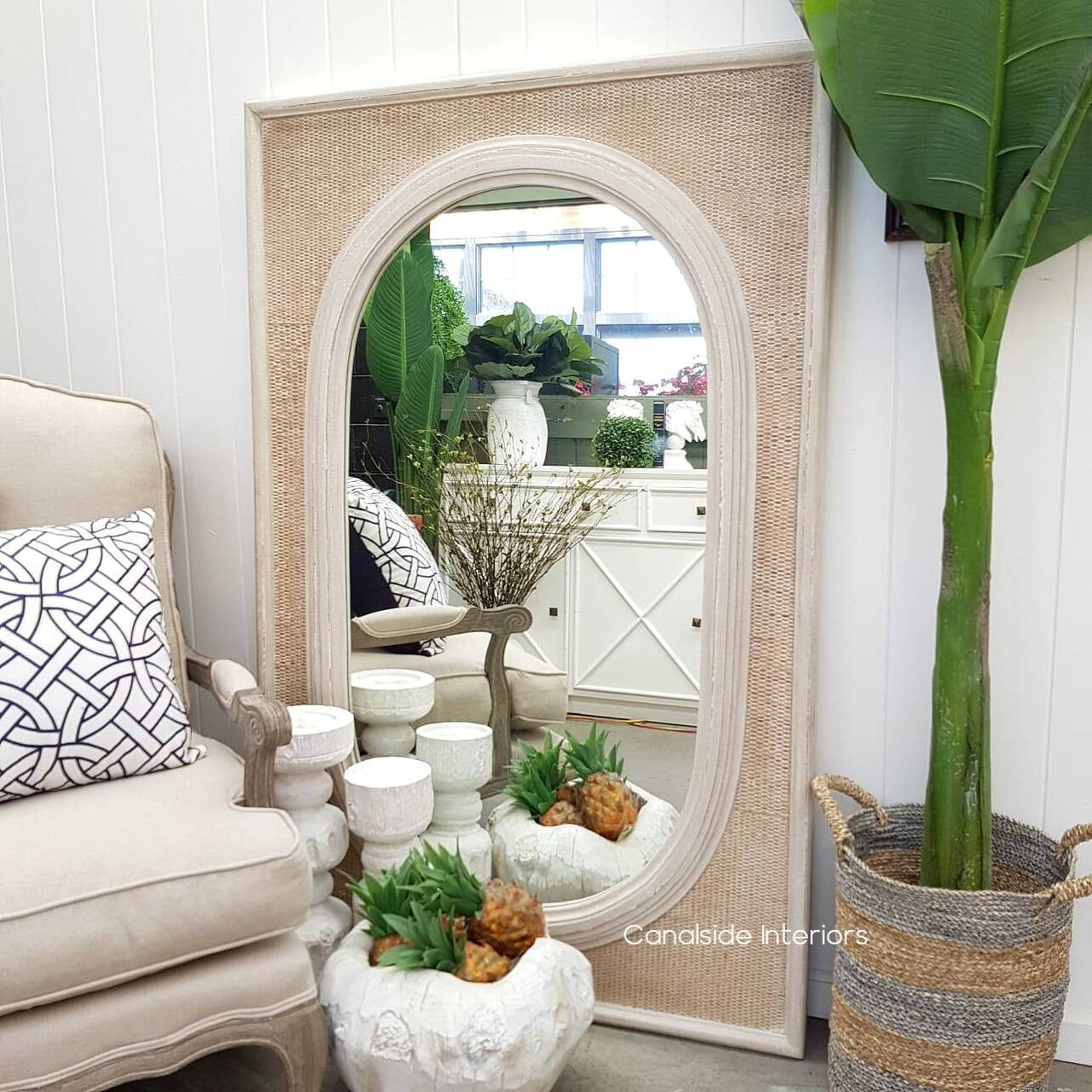Brielle Ovalis Rattan Mirror