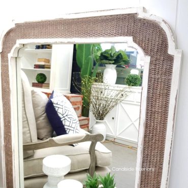 Brielle Rattan Carved Mirror