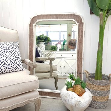 Brielle Rattan Carved Mirror