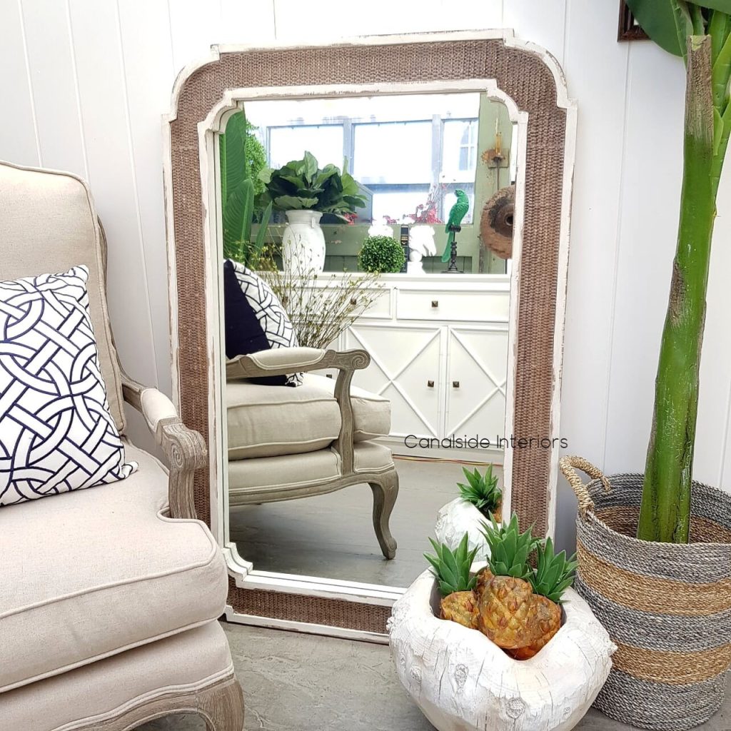 Brielle Rattan Carved Mirror
