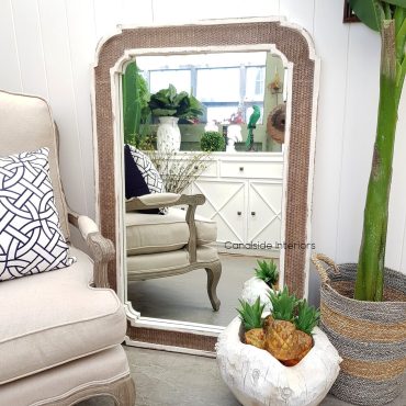 Brielle Rattan Carved Mirror