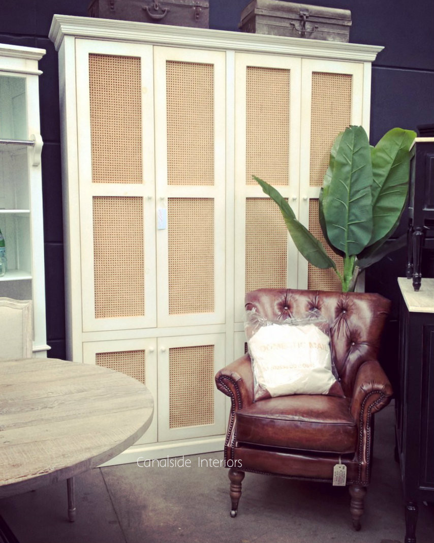 Hamptons Rattan Bespoke Wall Unit