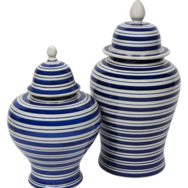 Striped Temple Jars