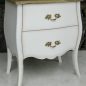 Appleby Bedside in White with Limewash Top