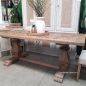 Artisan Rustic Parquetry Top Dining Table