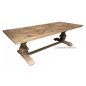 Artisan Rustic Parquetry Top Dining Table