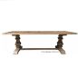 Artisan Rustic Parquetry Top Dining Table