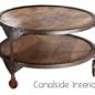 Carriage Round Industrial Coffee Table