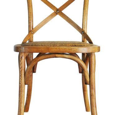 Cross Back Chair - French Oak