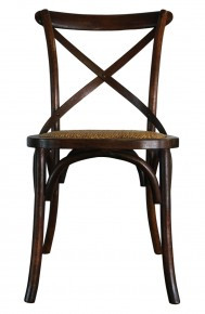 Cross Back Chair - Walnut
