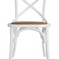 Cross Back Chair - White