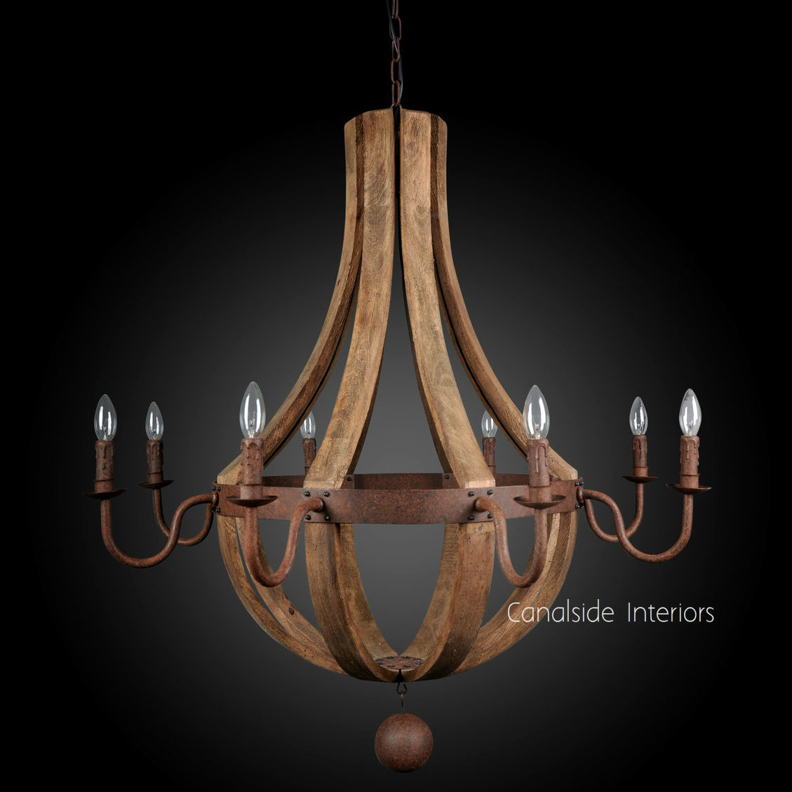 Wine Barrell Chandelier