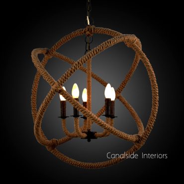 Lannister Rope Orb Chandelier