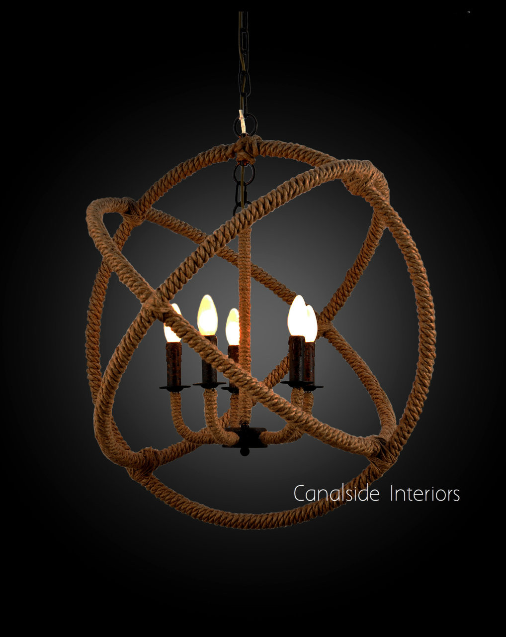 Lannister Rope Orb Chandelier