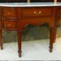 Demilune Console with Marble Top