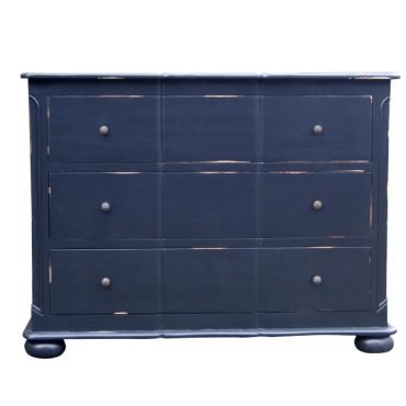 Ema chest of drawers -  Distressed Black French