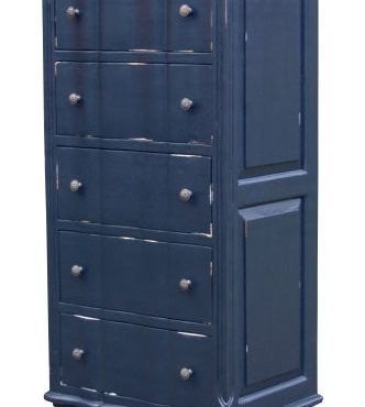 Ema tall chest - Black French