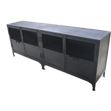 Foundry Industrial Cabinet with Mesh Doors